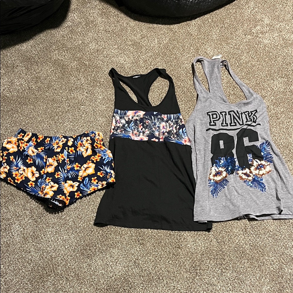 PINK Floral Set